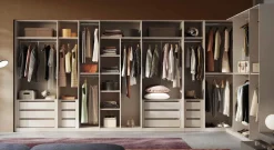 Cabina armadio angolare a vista finitura Bronzo disponibile in 4 colori
