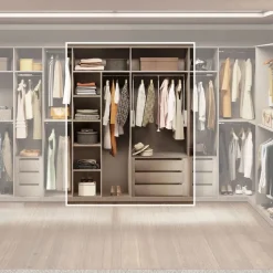 Cabina armadio lineare a vista L 183 finitura Bronzo disponibile in 4 colori