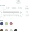 Camera matrimoniale con armadio scorrevole Chiara linea Chèrie in finitura Cashmere e Rovere Mercure