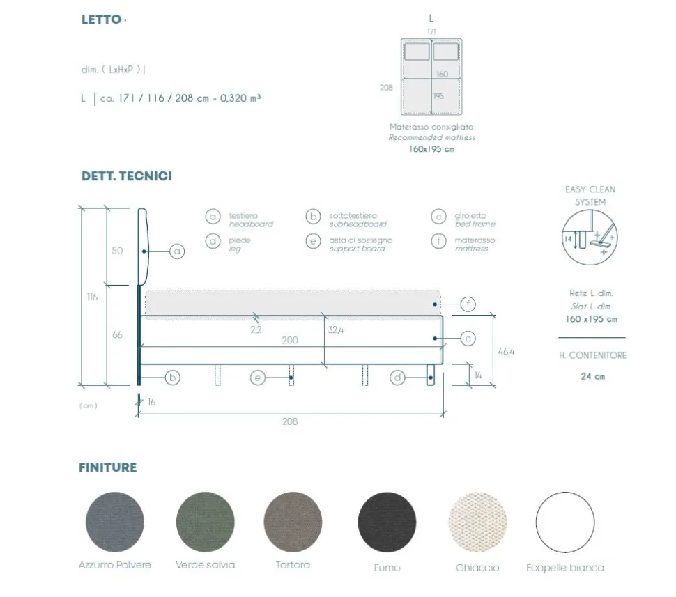 Camera matrimoniale con armadio ad angolo battente Marika linea Chèrie in finitura Cashmere e Antracite