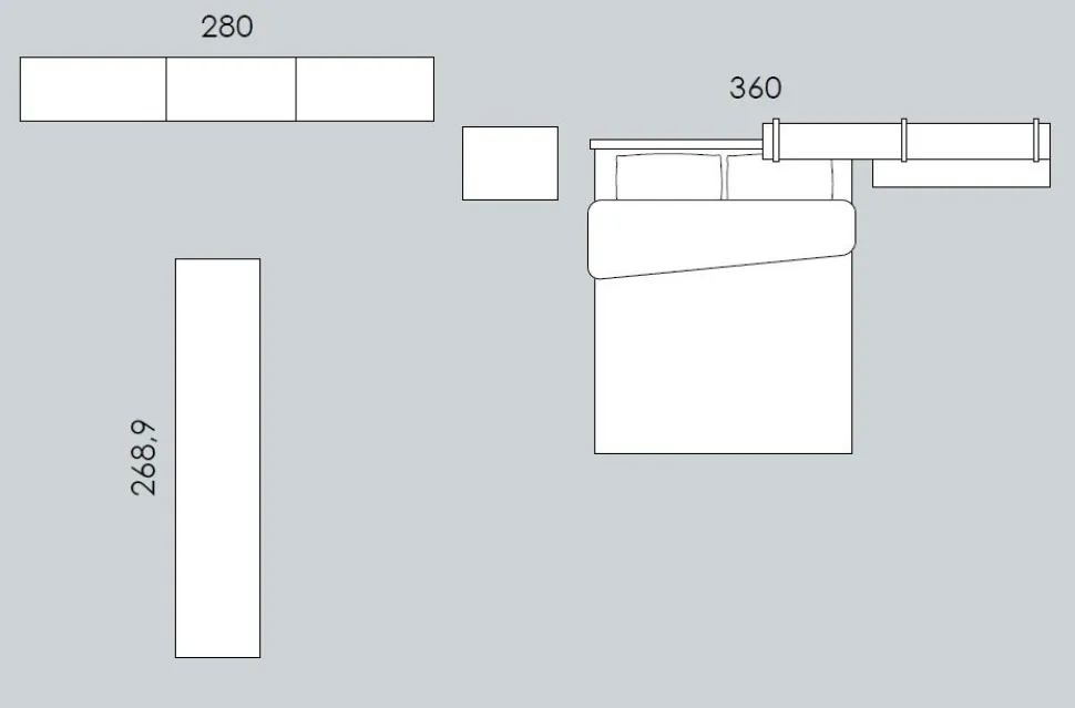 Camera matrimoniale Elen linea Lotto