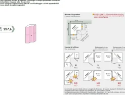 Cameretta a ponte angolare componibile in finitura Grigio Titanio in 15 colorazioni