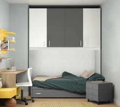 Cameretta a Ponte H 197/229/261cm
