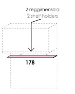 Cameretta a Ponte Melissa L 270 cm 15 colorazioni