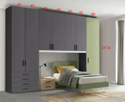 Cameretta a Ponte Melissa L 330 cm 15 colorazioni