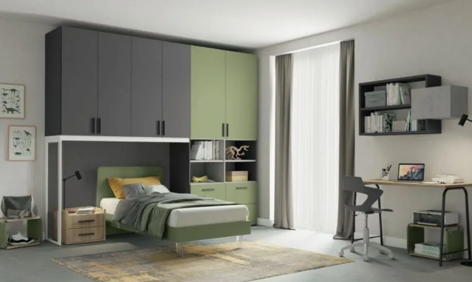 Cameretta a Ponte Melissa L271,6cm 15 colorazioni
