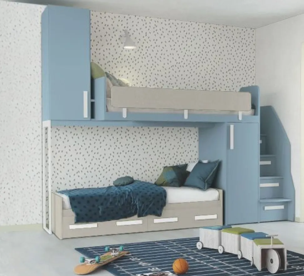 Cameretta a Soppalco Ester L305cm 15 colorazioni