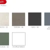 Cameretta completa con armadio scorrevole Mida in finitura Bronzo e Rovere Mercure
