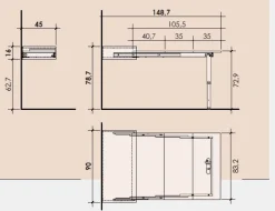 Cameretta completa Minerva linea Airone
