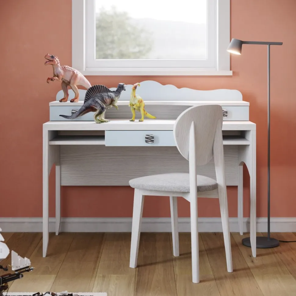 Cameretta completa William linea Sitter finitura Nuvola Frassino e Cloud
