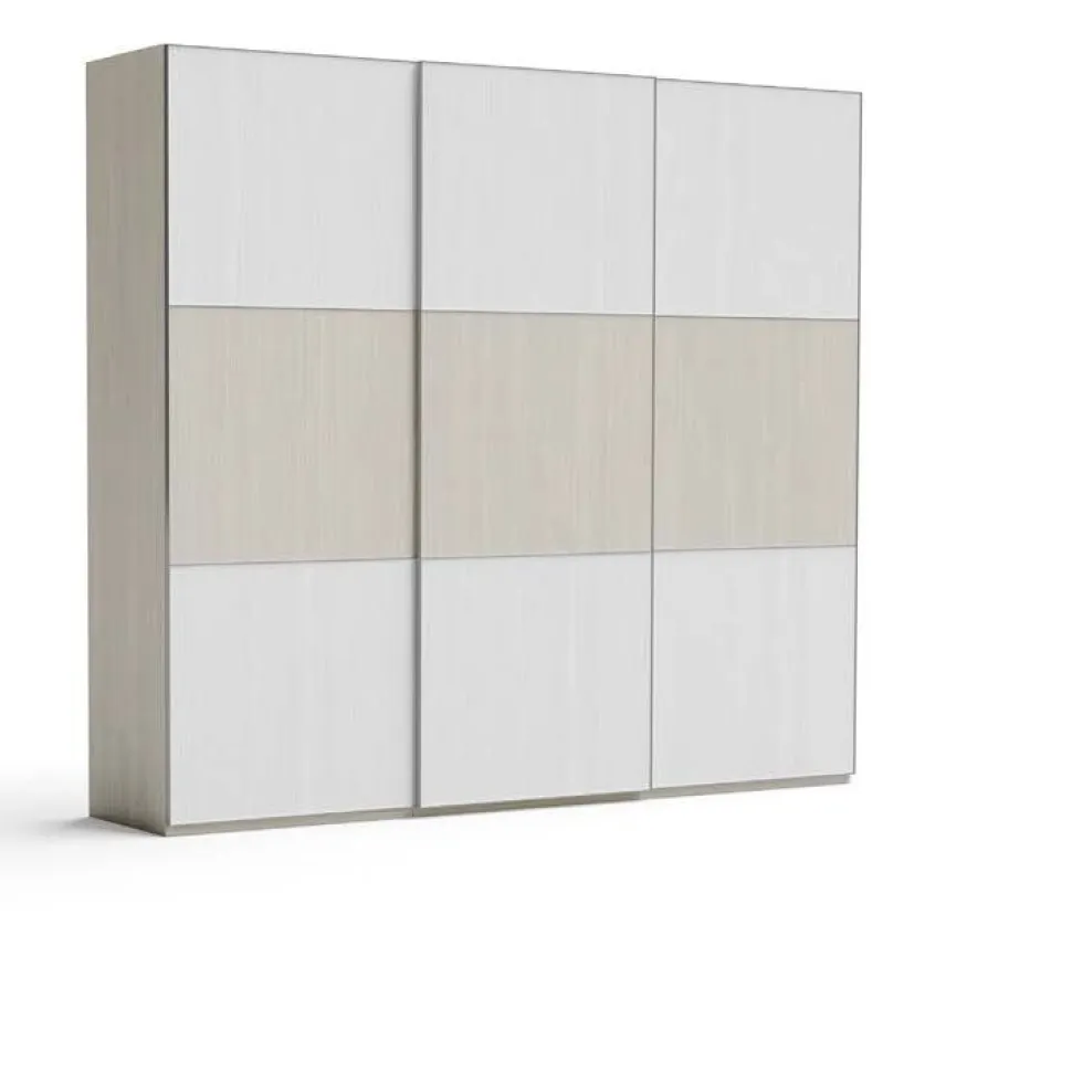 Cameretta Fanny linea Fly finitura Nuvola frassino, Cenere Wood e Bianco
