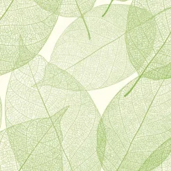 Carta da parati floreale stilizzata verde