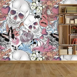 Carta da parati stile tattoo