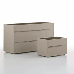 Cassettiera a 3 cassetti con maniglia in metallo verniciato Eros disponibile in vari colori