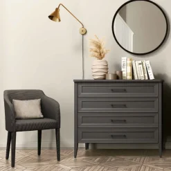 Cassettiera Baron quattro cassetti linea Ginevra disponibile in vari colori