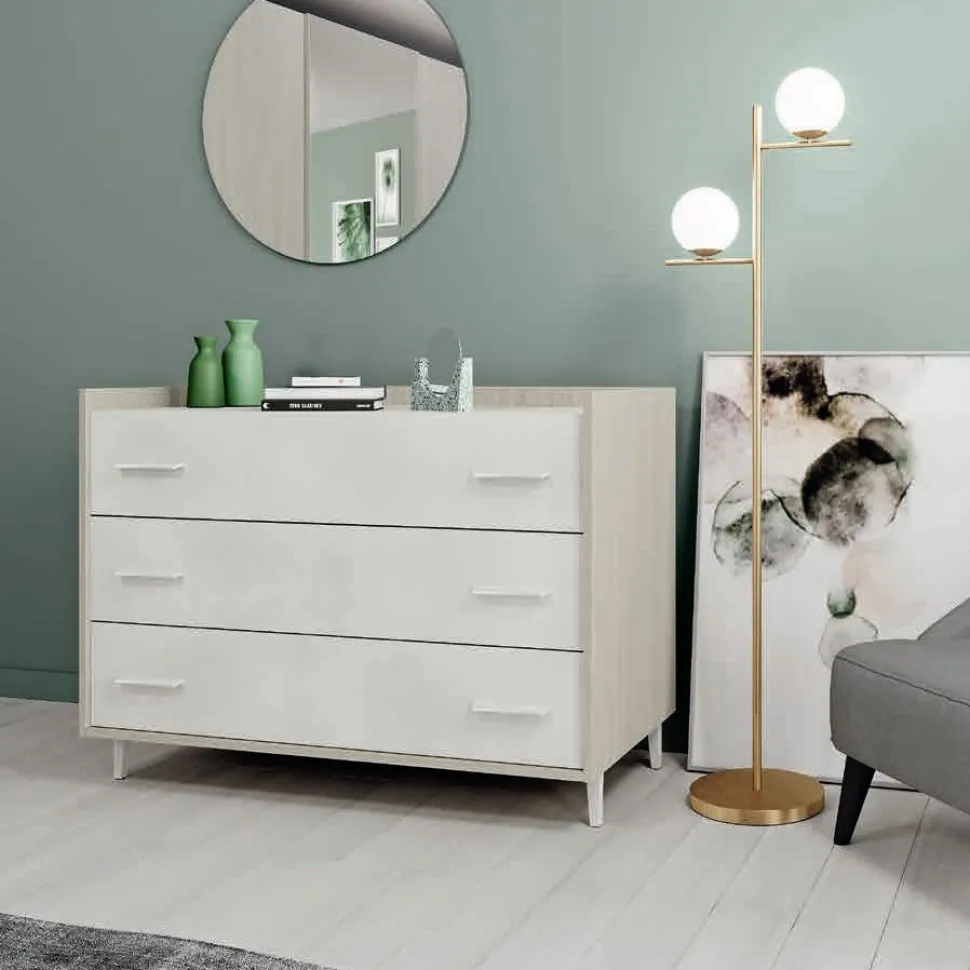 Cassettiera 3 cassetti Dado linea Volo disponibile in vari colori