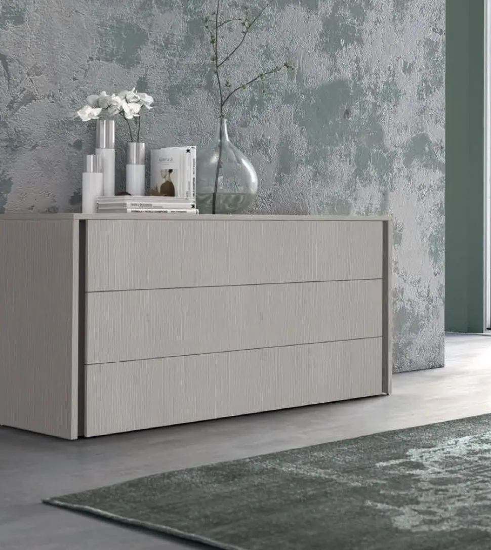 Cassettiera con 3 cassetti senza maniglia modello Man Linea Lotto disponibile in 16 colori