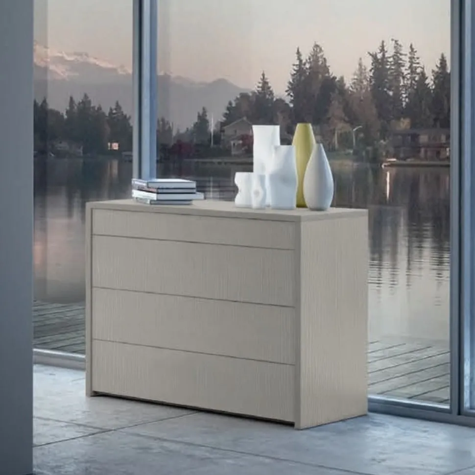 Cassettiera con 4 cassetti senza maniglia modello Rosy Linea Lotto disponibile in 20 colori