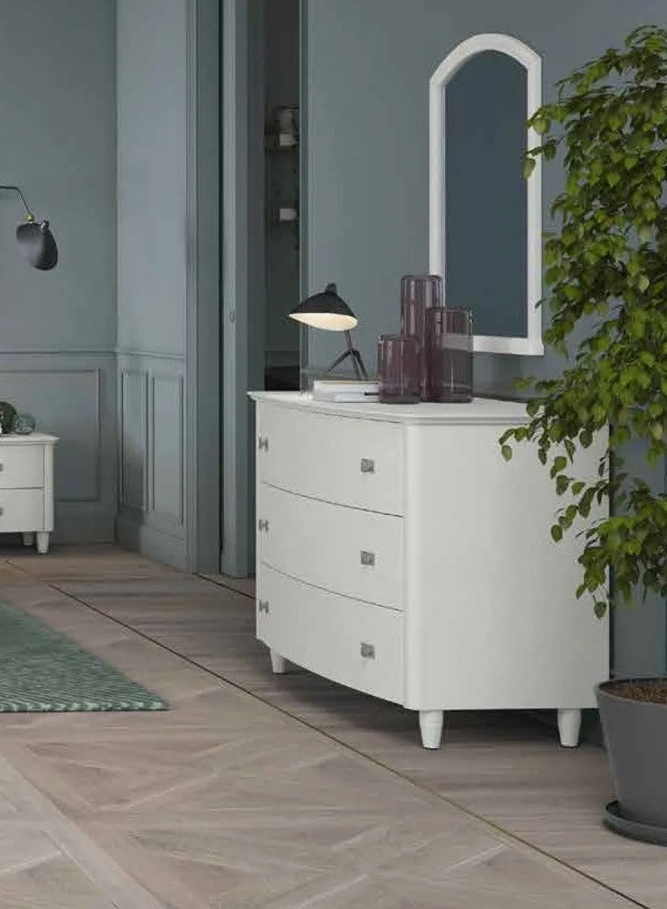 Cassettiera Itaca tre cassetti linea Ginevra disponibile in vari colori