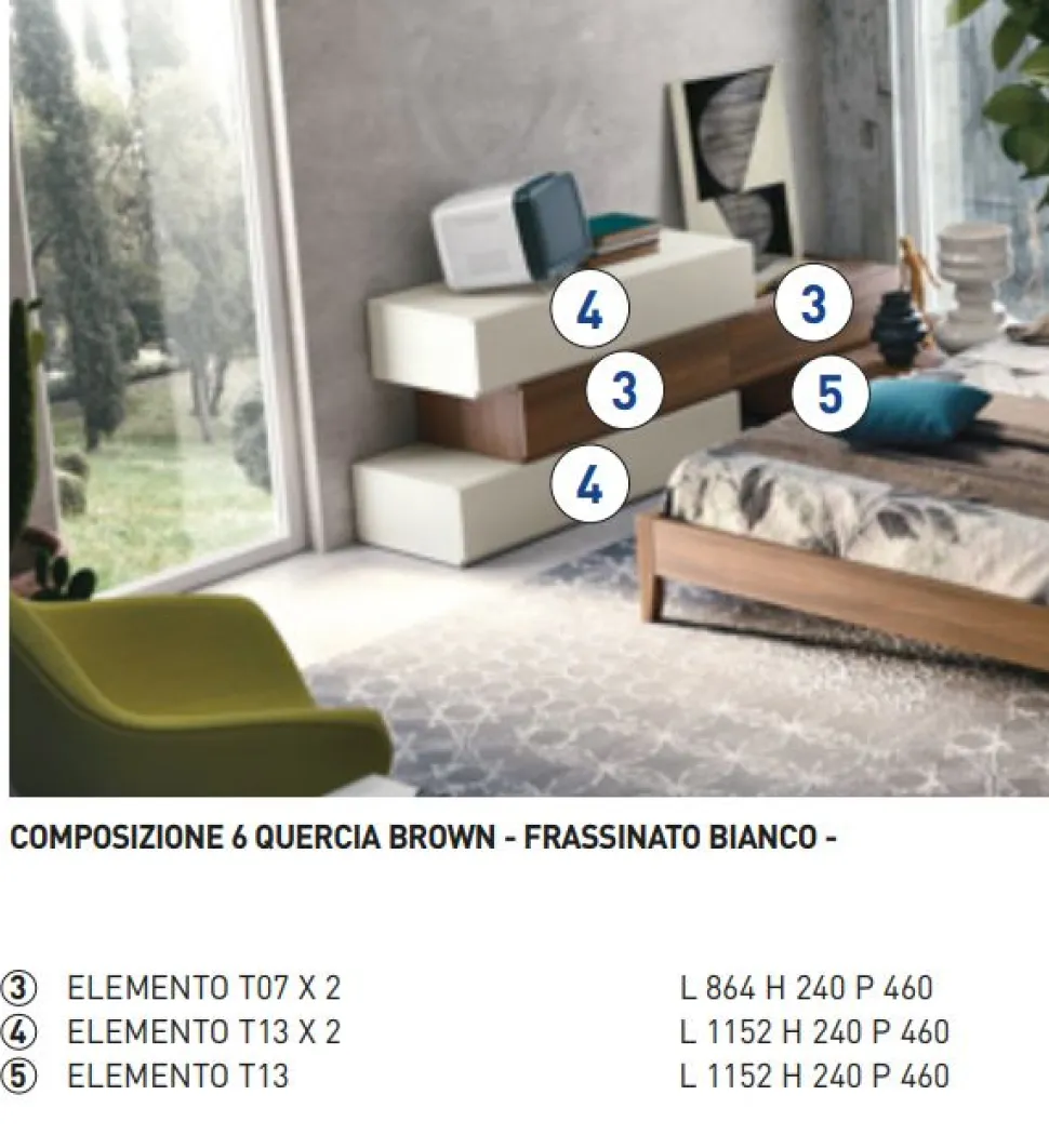 Cassettiera Lilit linea Alba Notte