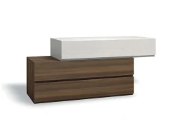 Cassettiera Moderna a 3 Cassetti Diana - Linea Alba Notte (Colori Personalizzabili)