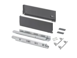 Cassetto esterno Vertex con regolazione 3D altezza 178mm, 60kg, profondità 500mm, Acciaio, Verniciato in 2 colori