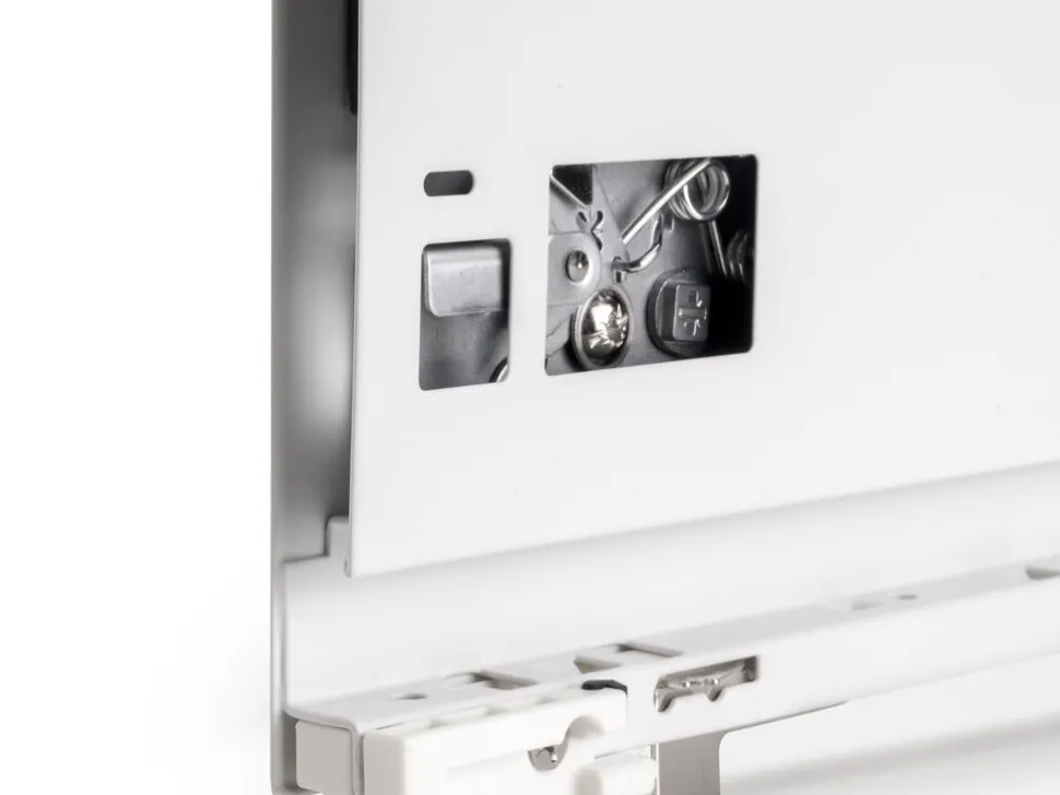 Cassetto esterno Vertex con regolazione 3D altezza 178mm, 60kg, profondità 500mm, Acciaio, Verniciato in 2 colori