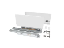 Cassetto esterno Vertex con regolazione 3D altezza 178mm, 40kg, profondità 350mm, Acciaio,Bianco,Alluminio o Grigio antracite