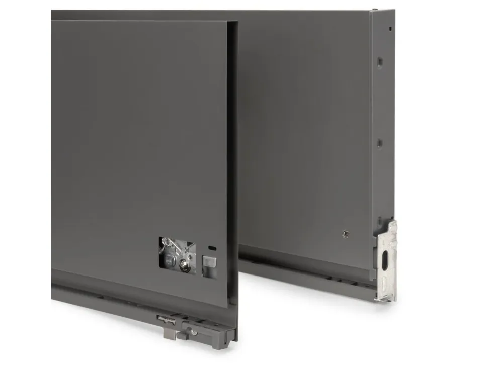 Cassetto esterno Vertex 60kg, altezza 242mm, profondità 450mm, Acciaio, Verniciato bianco