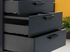 Cassetto esterno Vertex 40kg altezza 131mm, profondità 300mm, Acciaio, Grigio antracite o bianco
