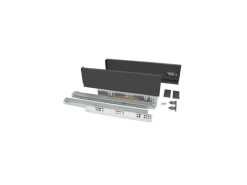 Cassetto esterno Vertex 40kg altezza 93mm, profondità 450mm, Acciaio, Grigio antracite
