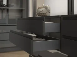 Cassetto esterno Vertex 40kg altezza 93mm, profondità 450mm, Acciaio, Grigio antracite