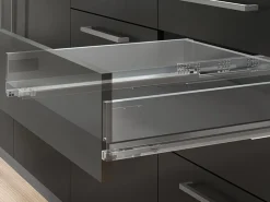 Cassetto esterno Vertex 40kg altezza 83mm, profondità 450mm, Acciaio, Verniciato bianco
