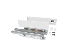 Cassetto esterno Vertex 40kg altezza 83mm, profondità 450mm, Acciaio, Verniciato bianco