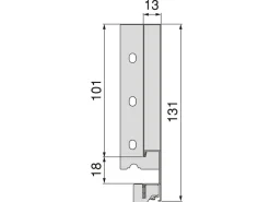 Cassetto esterno Vertex 40kg altezza 131mm, profondità 450mm, Acciaio, Grigio antracite