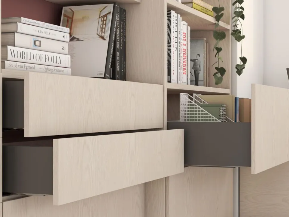 Cassetto esterno Vertex 40kg altezza 131mm, profondità 450mm, Acciaio, Grigio antracite