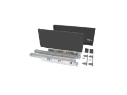 Cassetto esterno Vertex 40kg altezza 178mm, profondità 450mm, Acciaio, Grigio antracite