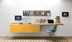 Cassettoni sospesi con mensola disponibile in varie misure e colori