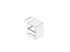 Cassetto organizzatore regolabile con guide soft-close per armadio disponibile in 2 colori e 3 misure