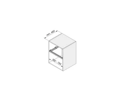 Cassetto organizzatore regolabile con guide soft-close per armadio disponibile in 2 colori e 3 misure