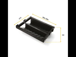 Cassetto portascarpe per interno armadio estraibile in Acciaio disponibile in 3 misure