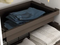 Cassetto regolabile per interno armadi in Acciaio e Alluminio disponibile in 3 misure