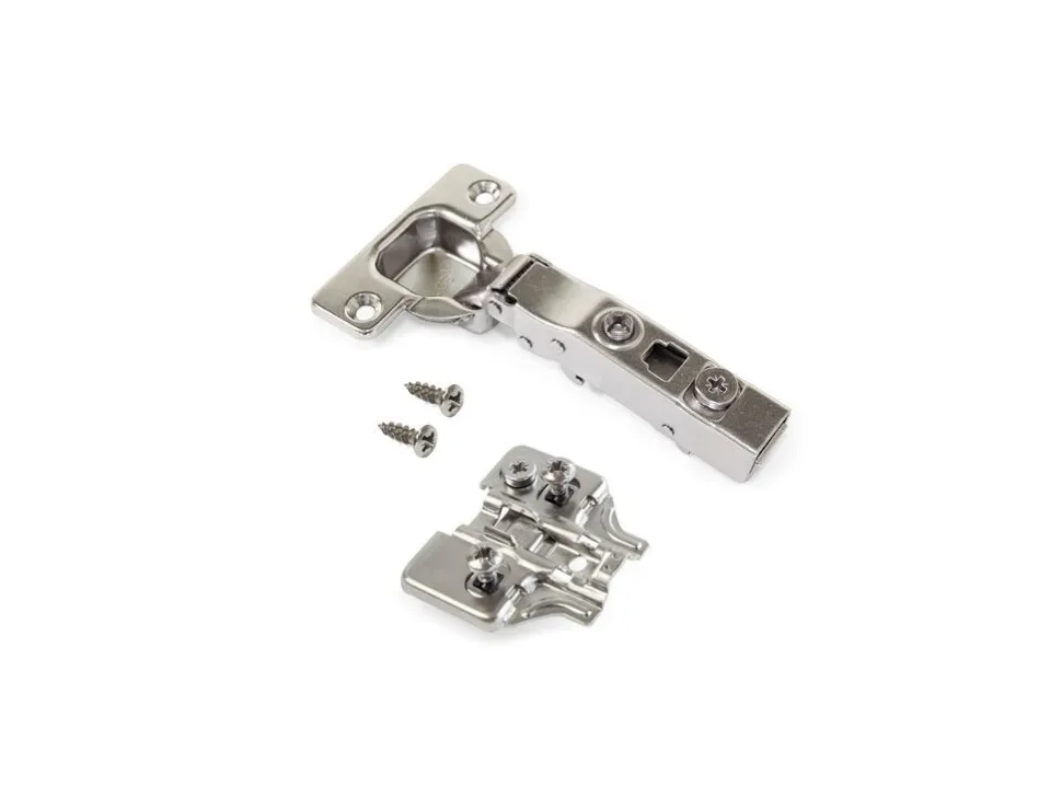 Cerniere collo dritto X91N con basetta montaggio misto, diametro 5x9,5 mm, altezza 0, Acciaio, Nichelato