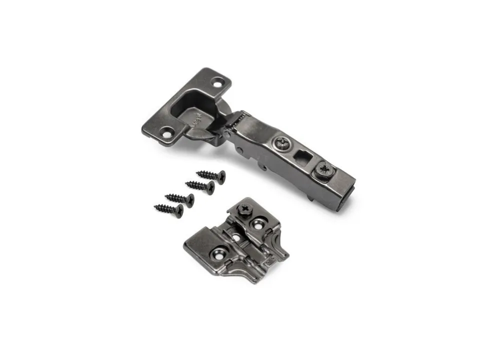 Cerniere collo dritto X91N con Basetta a vite, altezza 0, Acciaio, Nichelato