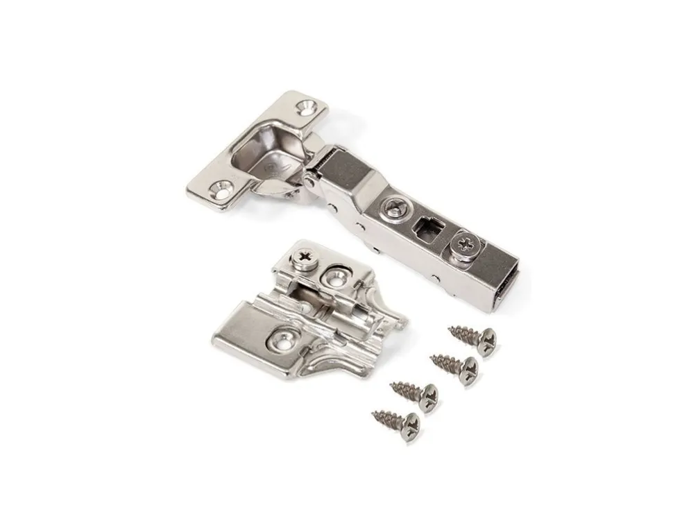Cerniere mezzo collo X91 con chiusura soft e Basetta a vite, Acciaio, Titanio o Nichelato