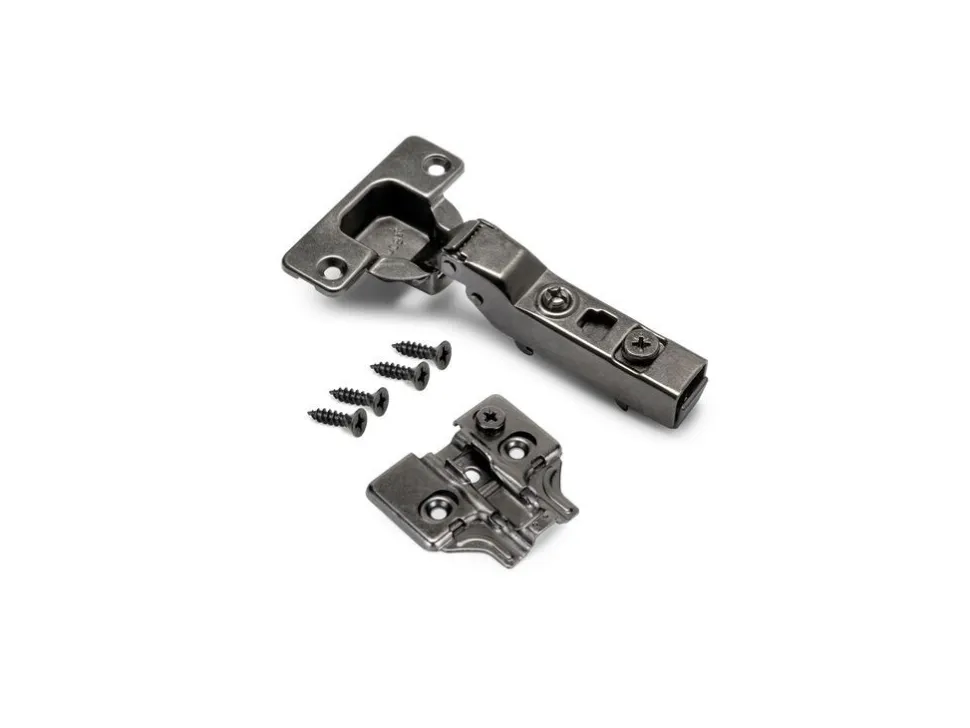 Cerniere mezzo collo X91 con chiusura soft e Basetta a vite, Acciaio, Titanio o Nichelato