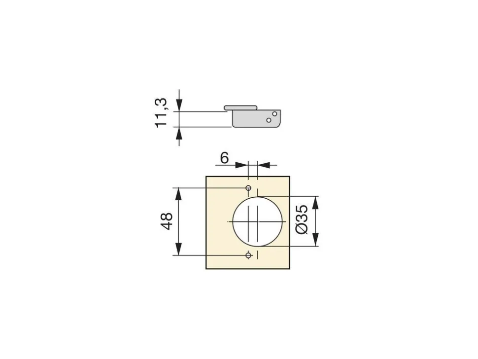 Cerniere mezzo collo X92 con chiusura soft e basetta a vite, Acciaio, Nichelato
