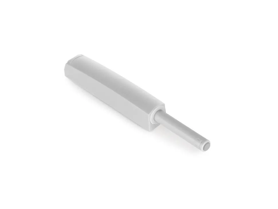 Chiusure per porte da avvitare ai mobili con regolazione Push Lite, lunghezza 80 mm, Chiusura soft, Tecnoplastica, Grigia