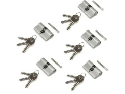 Cilindri 30x30mm a serrature singole con chiavi in Alluminio