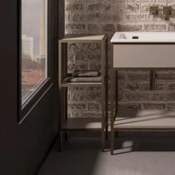 Colonna bagno in alluminio scatolato 20x20 disponibile in vari colori e 2 misure